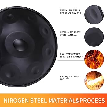 新品 ハンドパン 9音 Dマイナー スチール製 バッグ&スタンド付 55cm Amazon | ハンドパン スティールドラム 打楽器 ，ハンドパンD